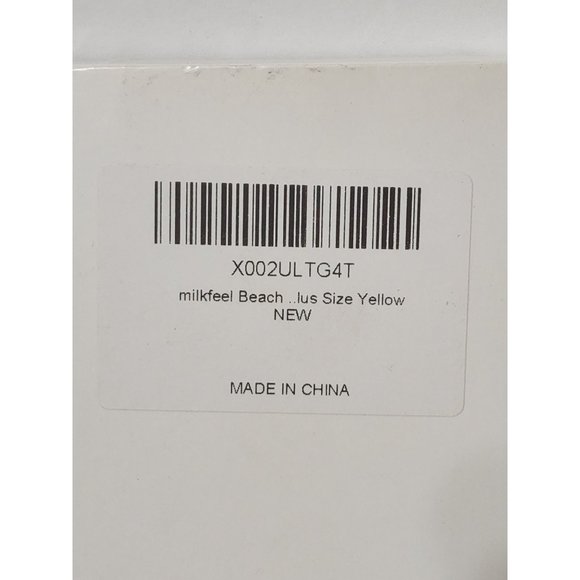 Large MILKFEEL Women Sarong Coverup Beach Wrap Skirt Swimsuit Swim Pareo Yellow - Picture 6 of 6